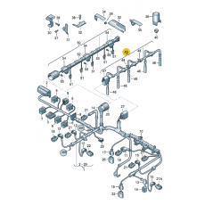 Жгут проводов для свечей накала 2.5 VAG 070971277B