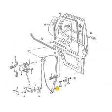 Механизм стеклоподъемника механика R VAG 701837502B Б/У