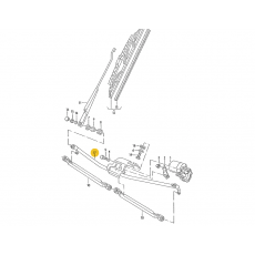 Привод стеклоочистителей БЕЗ МОТОРА !!! VAG 701955603 Б/У