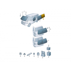 Стекло боковое задние R KMK GLASS VLWS0028