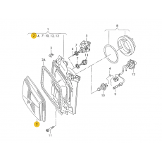 Стекло фары PR-AC1 R DEPO 474-41111-4R