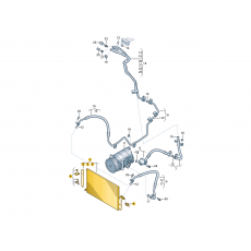 Pадиатор кондиционера VAG 2E0820413