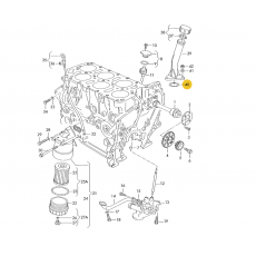 Горловина маслозаливная кольцо VAG N90344501