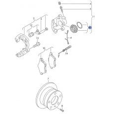 Ремкомплект суппорта заднего LT-35 BOSCH FRENKIT 252006