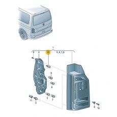 Лампа поворотника заднего фонаря 16W VAG N10591503