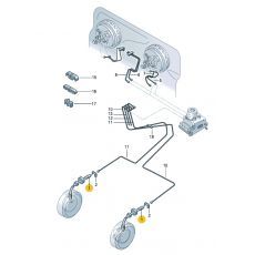 Трубка тормозная передняя (шланг) BREMBO T85126