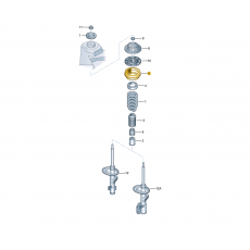 Амортизатор передний опорный подшипник 2015 >> VAG 7LA412249