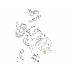 Барабан задний тормозной двухскатный BREMBO 14.5601.10