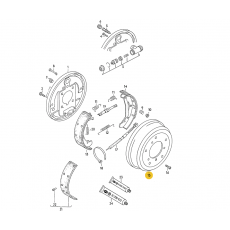 Барабан задний тормозной односкатный LT35 VAG 291609617A