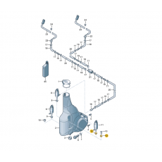 Бачок стеклоомывателя заглушка резинка VAG 431955465A