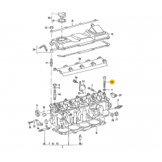 Болт головки блока комплект М12x115 12 штук Elring 819.875