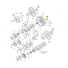 Болт крепления маховика М10x19,5 +T4 +LT VAG N90206103