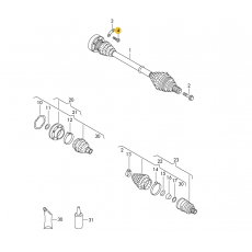 Болт на ШРУС внутренний М10x48 VAG N90668201