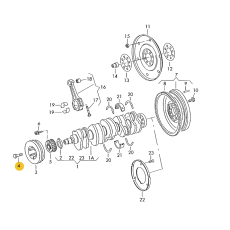 Болт шкива коленвала М18х110 Febi 17232
