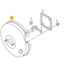 Вакуумный усилитель тормозов VAG 7D0612105A Б/У