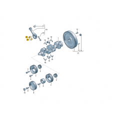 Вкладыши шатунные 0,50 ACV Kolbenschmidt 77292620