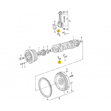 Вкладыши-полукольца KS +T4 2,4D GLYCO A124/4STD