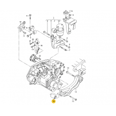 Втулка подушки КПП левой 96->> VAG 701399661