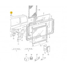 Гайка форточки VAG N90757901
