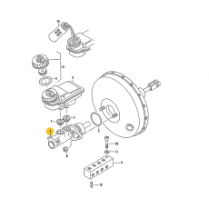 Главный тормозной цилиндр (под АБС) после 96 NK 824763