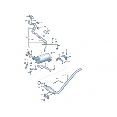 Глушители хомут прокладка VAG 1K0253115T