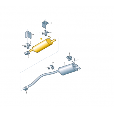 Глушитель 2-я часть AXB,AXC,BRR,BRS BOSAL 233-575