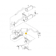 Глушитель 3-я часть AAC,AES,AET,AEU BOSAL 281463