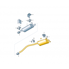 Глушитель 3-я часть AXB,AXC BOSAL 286-489