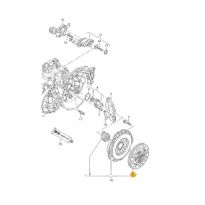 Диск сцепления 2.4 AJA 2.5 AJT ACV VAG 074141031Q