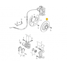 Диск тормозной задний R=16 96->> BREMBO 08.9176.10