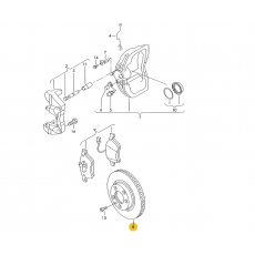 Диск тормозной передний вентилируемый R=16 96->> 313Х26 BREMBO 09.9797.10