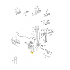 Замок двери передний L VAG 701837015D Б/У