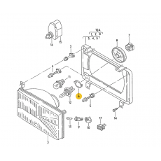 Защёлка лампочки в фару VAG 531941160A