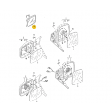 Зеркало в салон VAG 701857511A Б/У