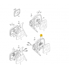 Зеркало электрическое R VAG 701857508H01C