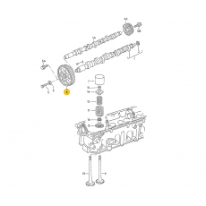 Зубчатый ролик распредвала +LT 2,0V VAG 056109111A