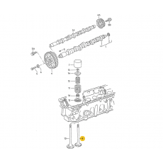 Клапан впускной D36 L95 1X+AAB MAHLE 029VE30363100