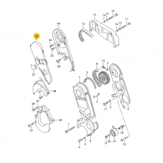 Кожух ремня ГРМ VAG 074109107K Б/У