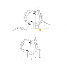 Колодки ручника 46 VAG 2D0698525A