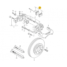 Колодки тормозные передние вентилируемые квадратные 15" BOSCH 0986460954