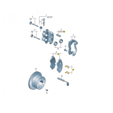 Колодки тормозные передние пластины 3.0т-3.5т TRW PFK599