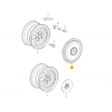 Колпак колесный большой VAG 7D0601147A091