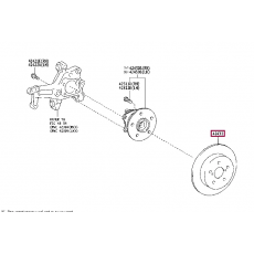 Диск тормозной задний TOYOTA 4243102071