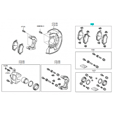 Колодки тормозные передние TOYOTA 0446512610