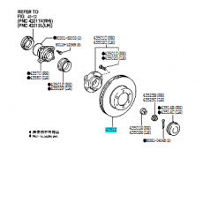 Диск тормозной передний повреждена упаковка TOYOTA 4351260151