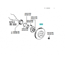 Диск тормозной передний TOYOTA 4351248011