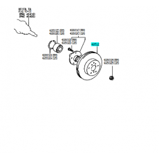 Диск тормозной передний TOYOTA 4351244011