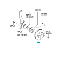 Диск тормозной передний TOYOTA 4351230310