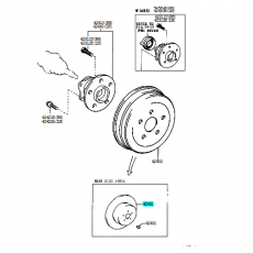 Диск тормозной задний TOYOTA 4243147030