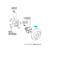 Диск тормозной задний TOYOTA 4243105070